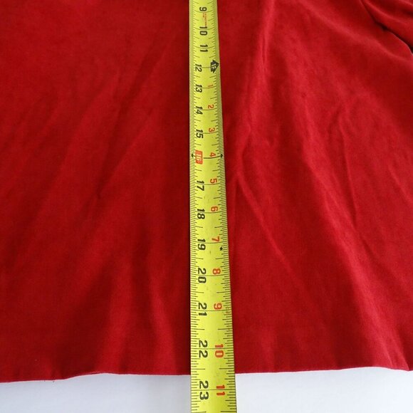 Vintage Y2K Briggs New York Red Button Up Shirt Jacket Women Size S Work Casual - Picture 8 of 10